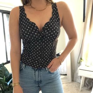Urban Outfitters Kimchi Blue Button Up Tank Top